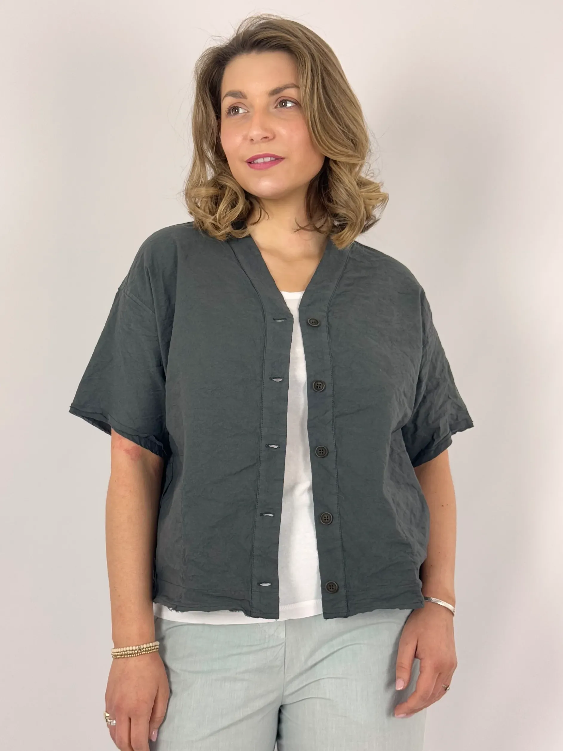 Aequamente 103 Blouse Asfalto