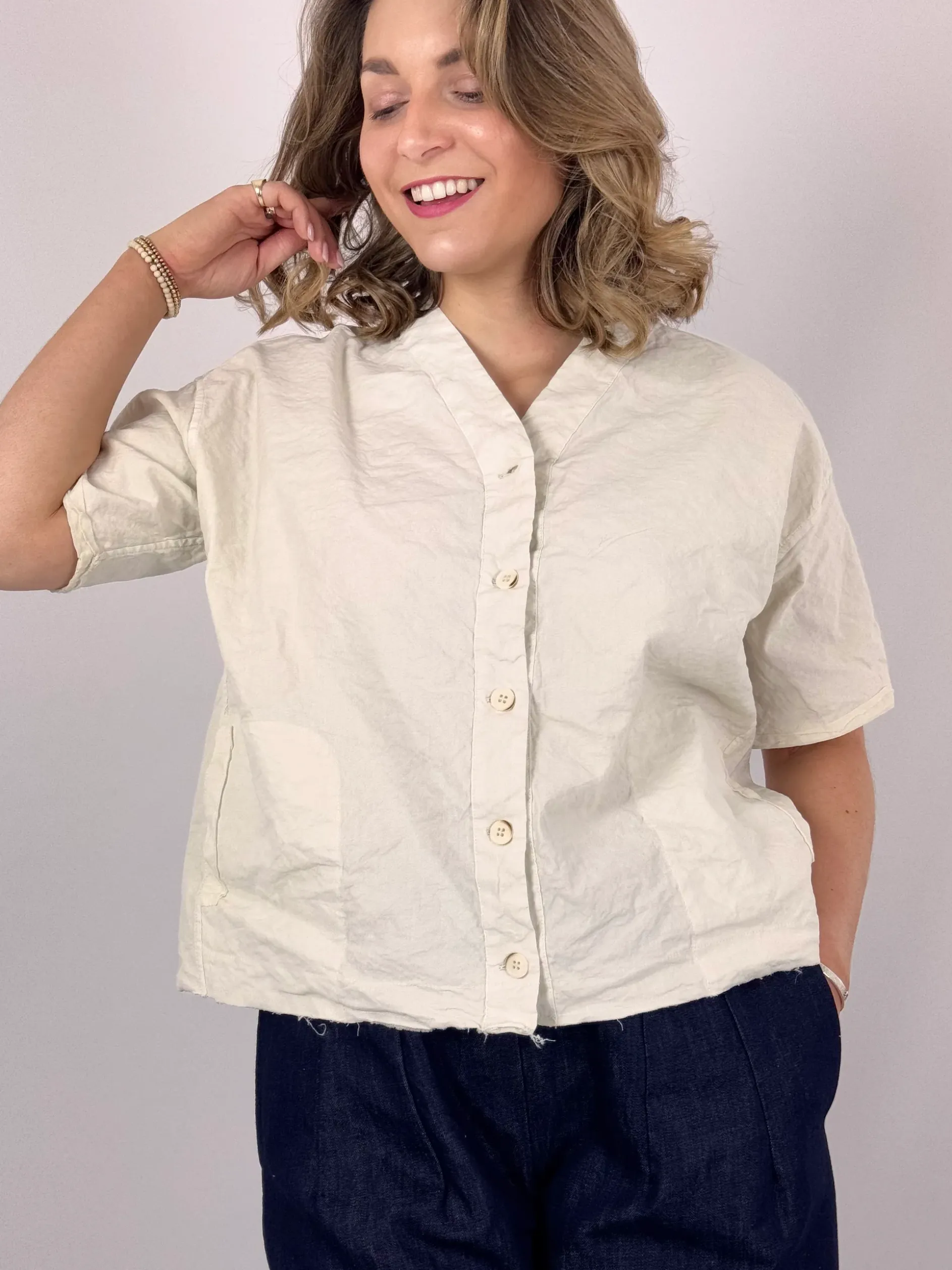 Aequamente 103 Blouse Chalk