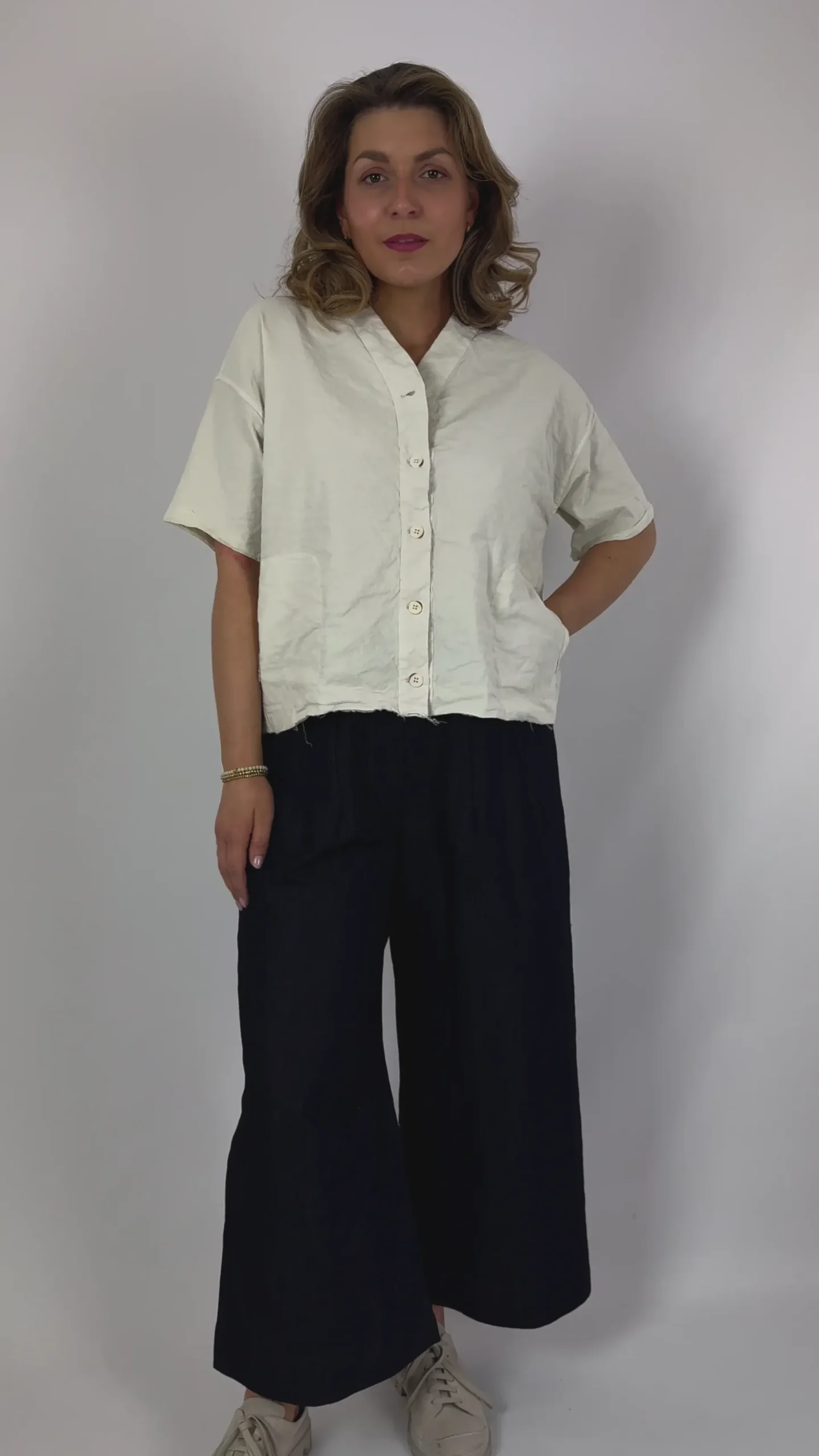 Aequamente 103 Blouse Chalk