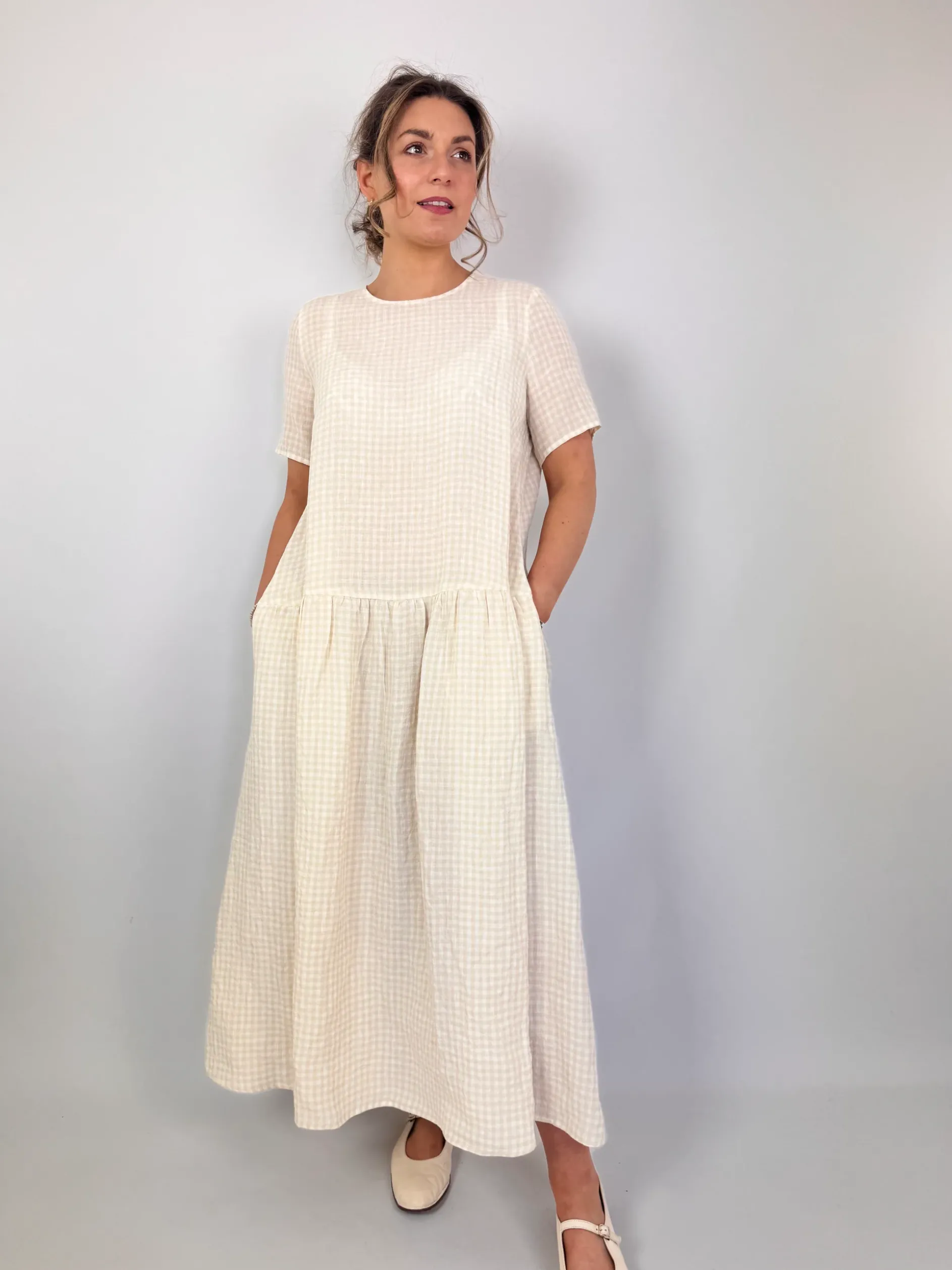 Apuntob 1649 Dress Milk Sand