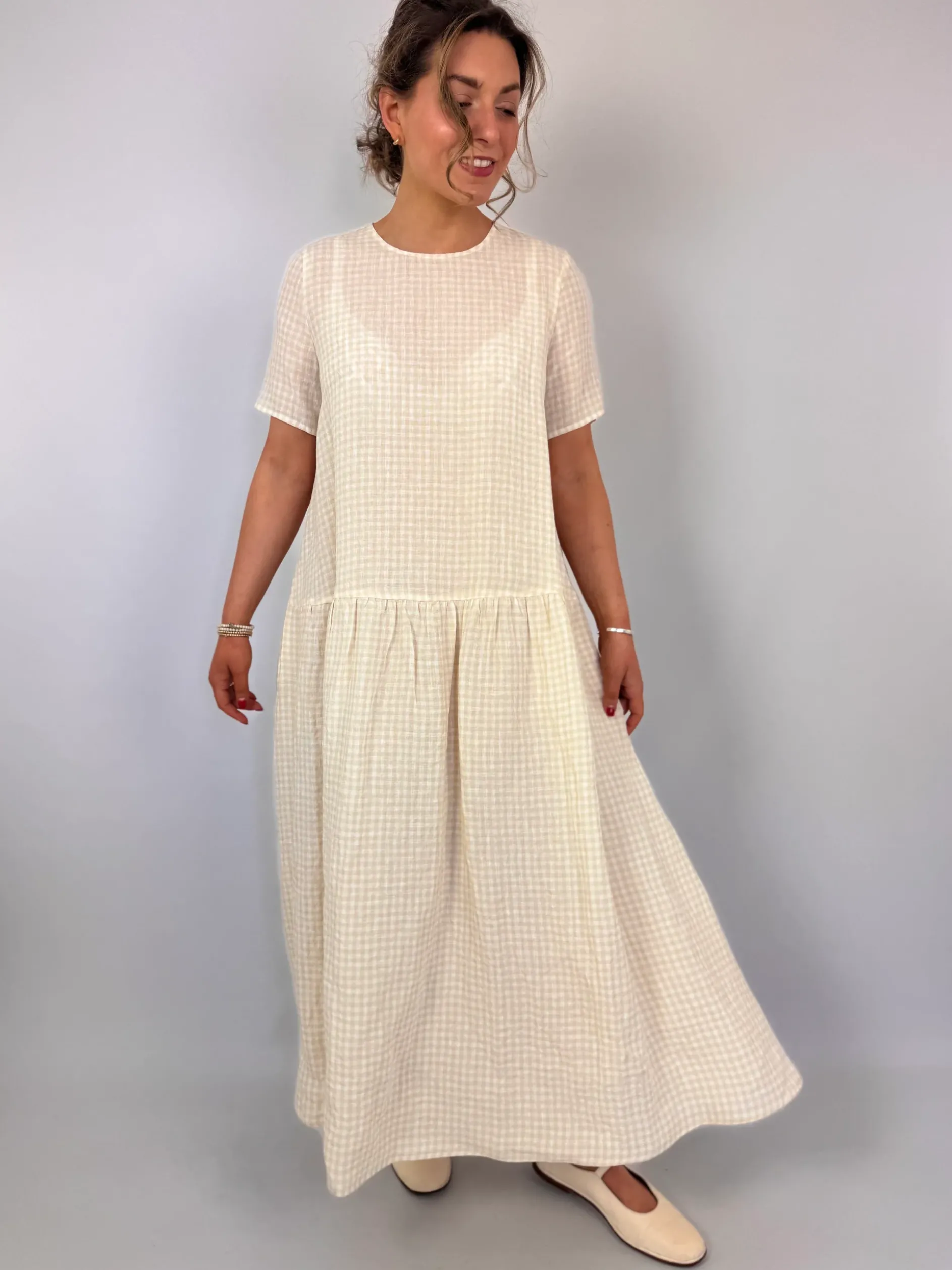 Apuntob 1649 Dress Milk Sand