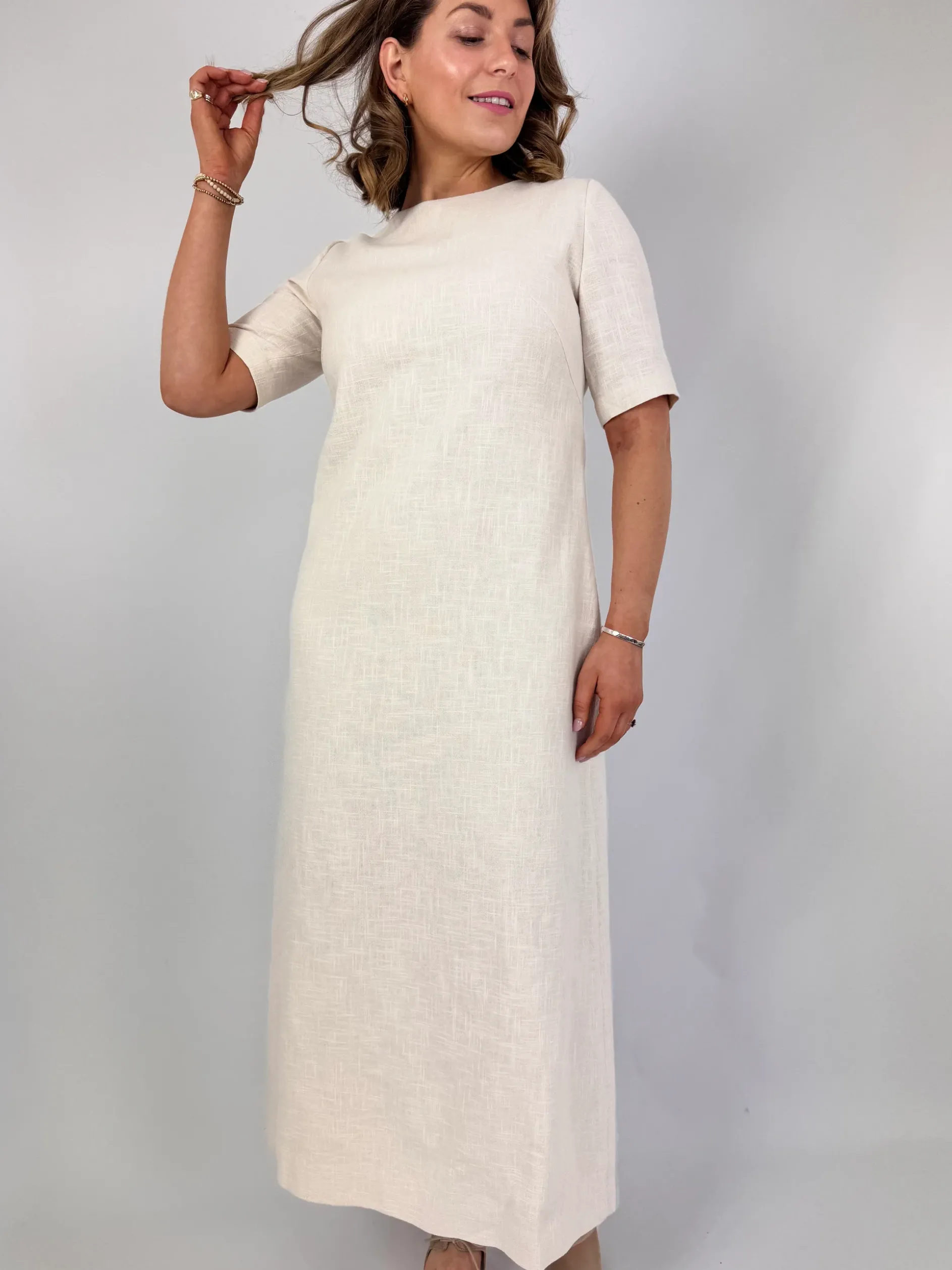 Emin & Paul Linen Dress Cream