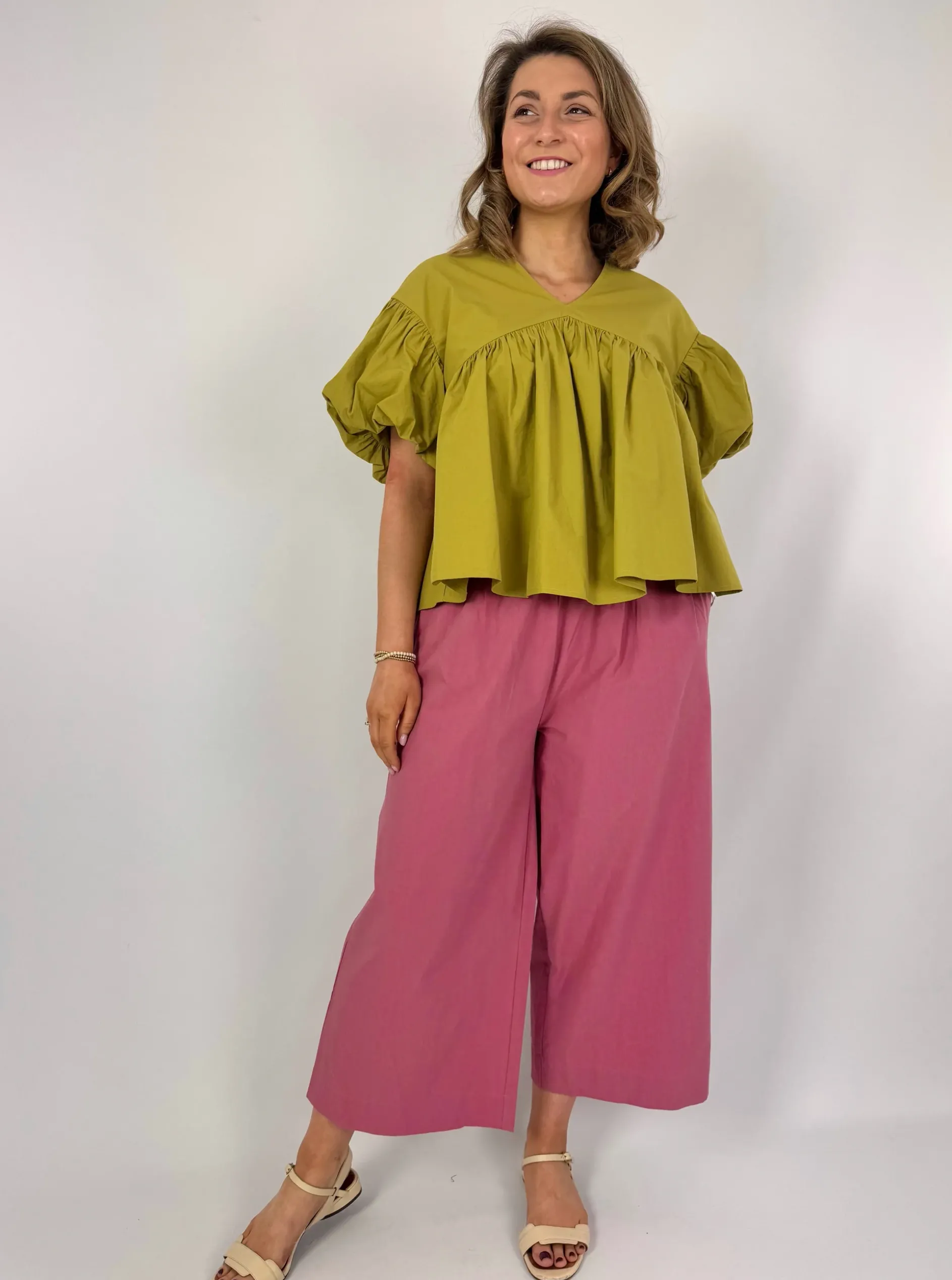 Emin & Paul Volume Blouse Olive