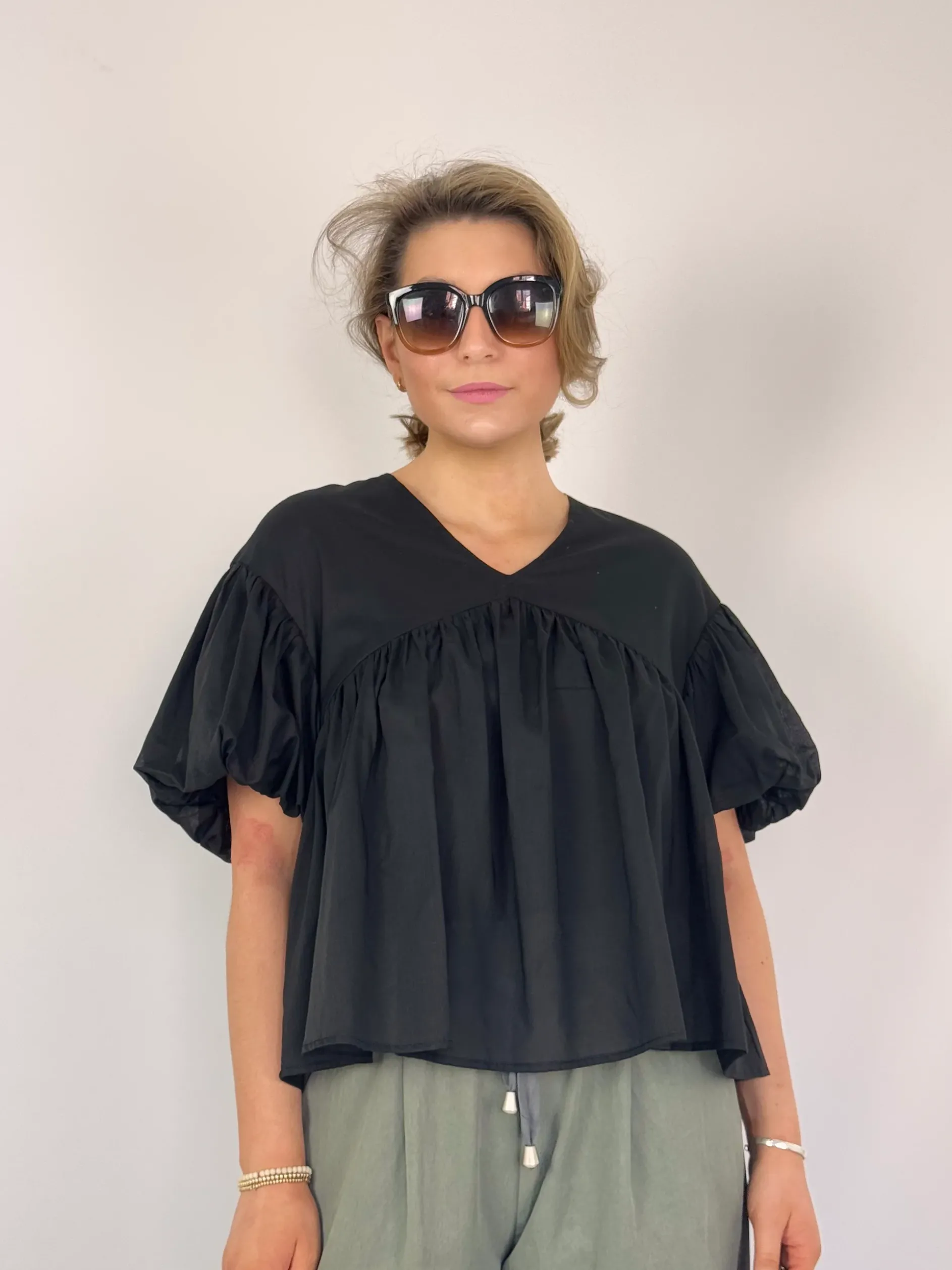 Emin & Paul Volume Blouse Black
