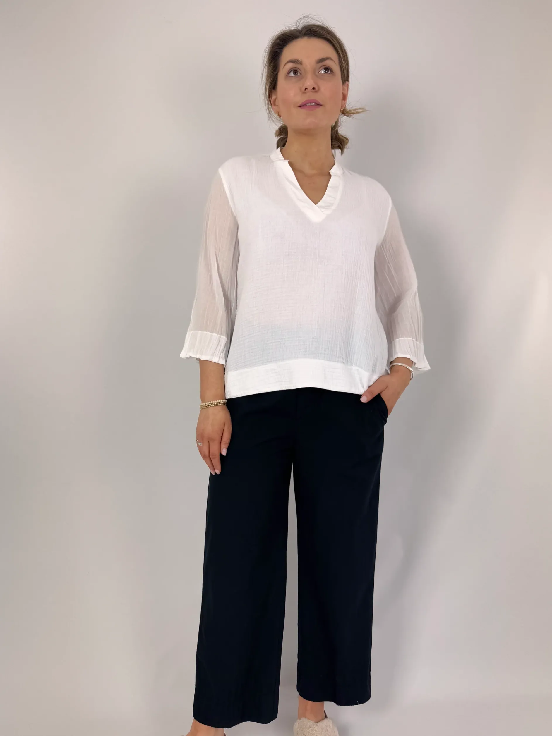 European Culture 4890 Top White