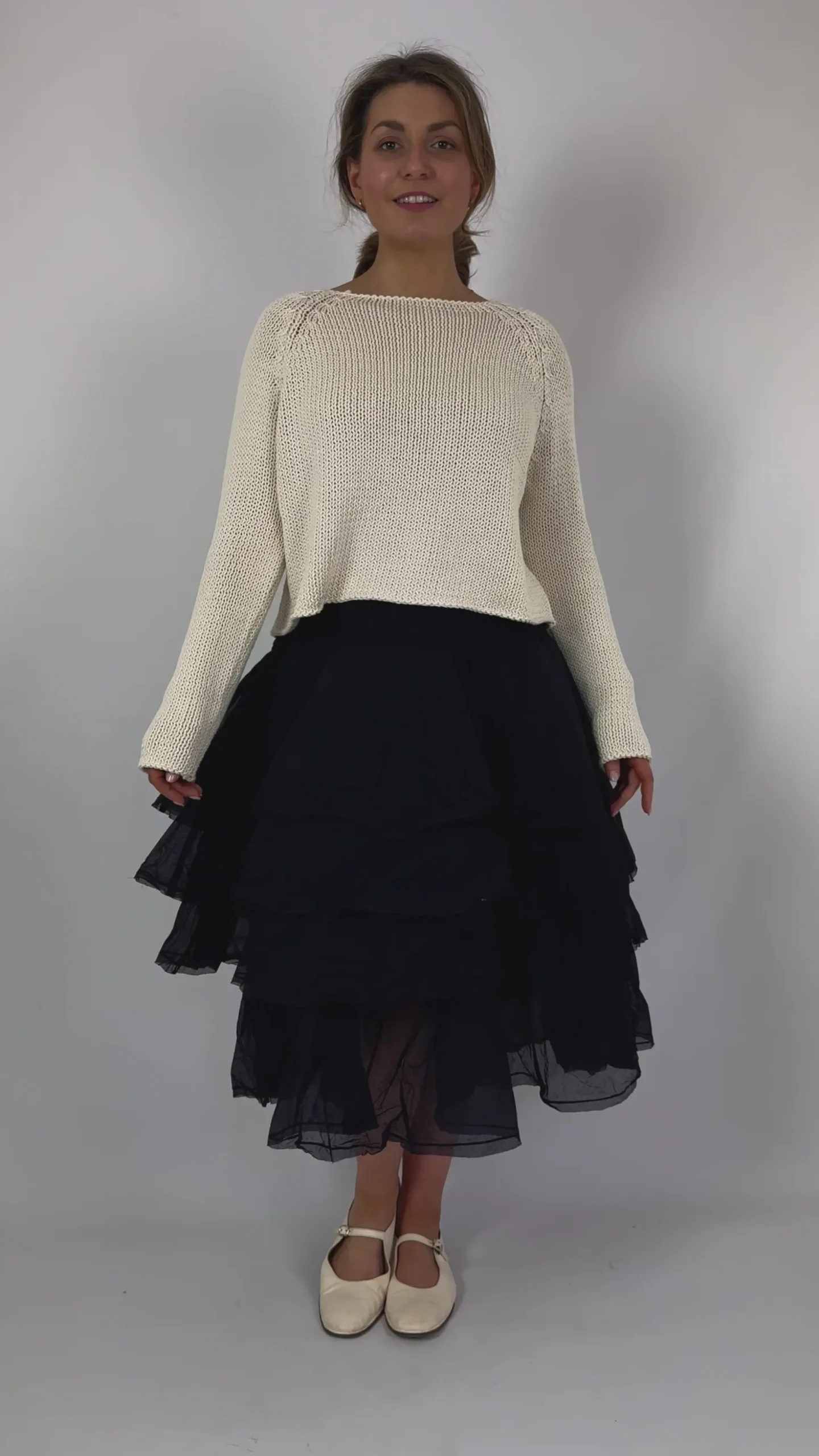 Ewa i Walla Tine Skirt Black