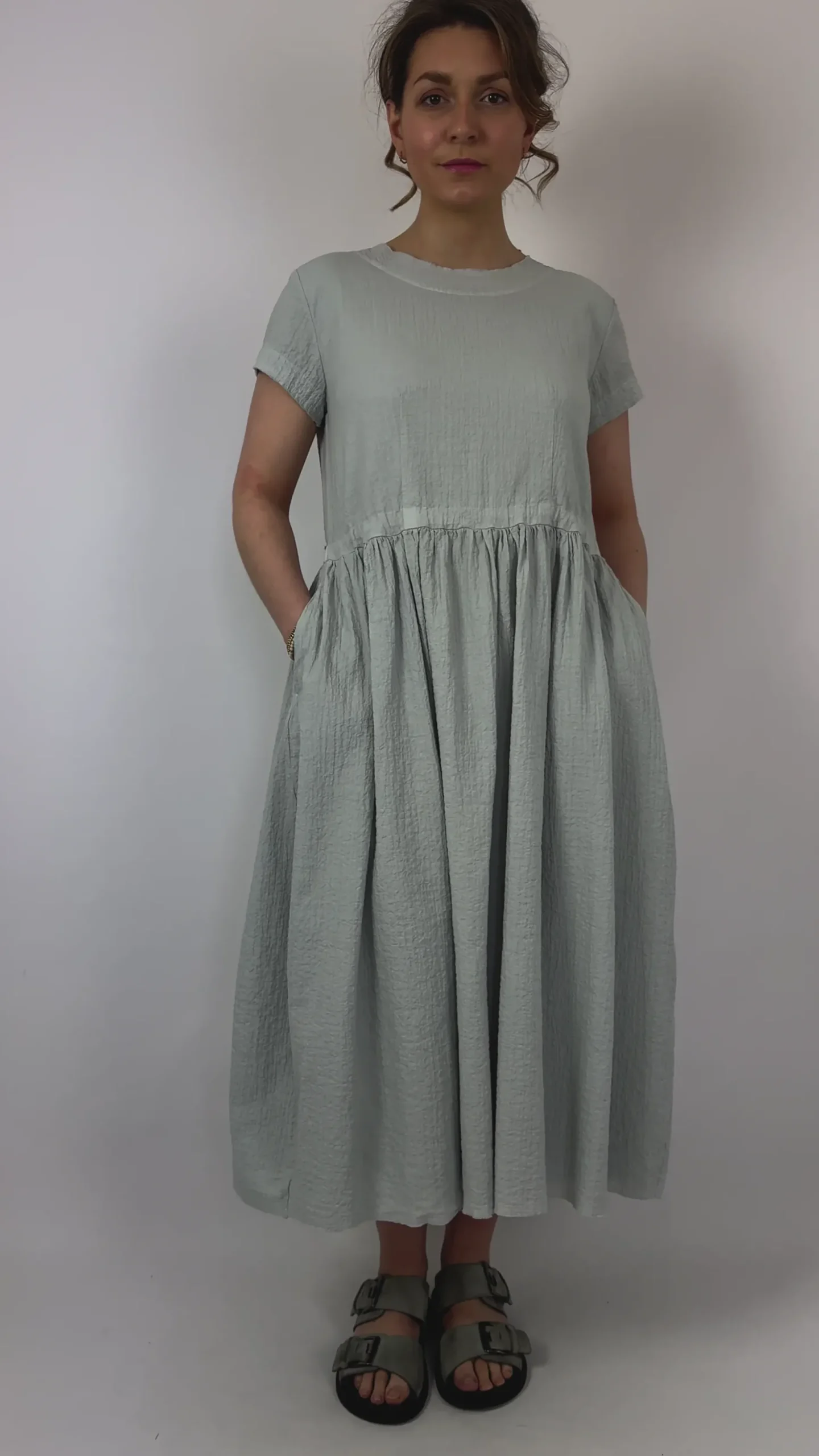 Hannoh Wessel Desdemona Dress Old Platin