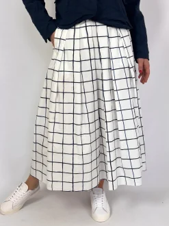 Hannoh Wessel Jolisa Skirt Blue Check