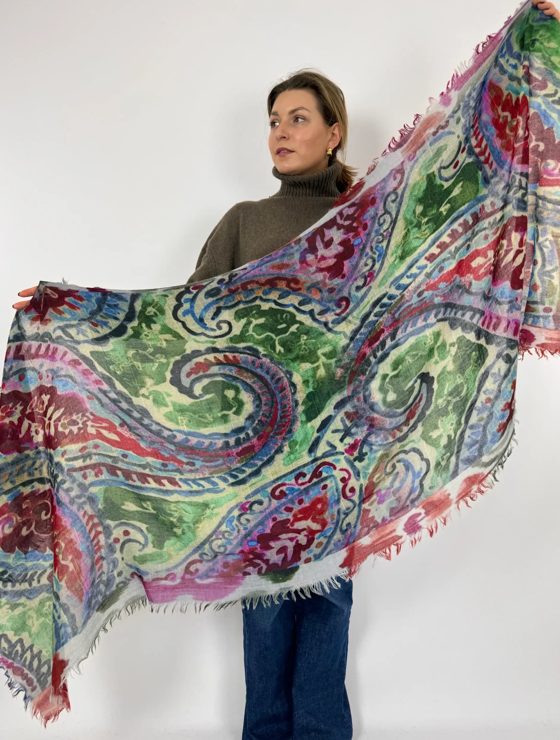 Jo Edwards Big Paisley Scarf