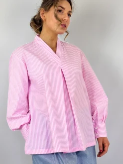 Les Filles d'Ailleurs 831 Shirt Pink Stripes