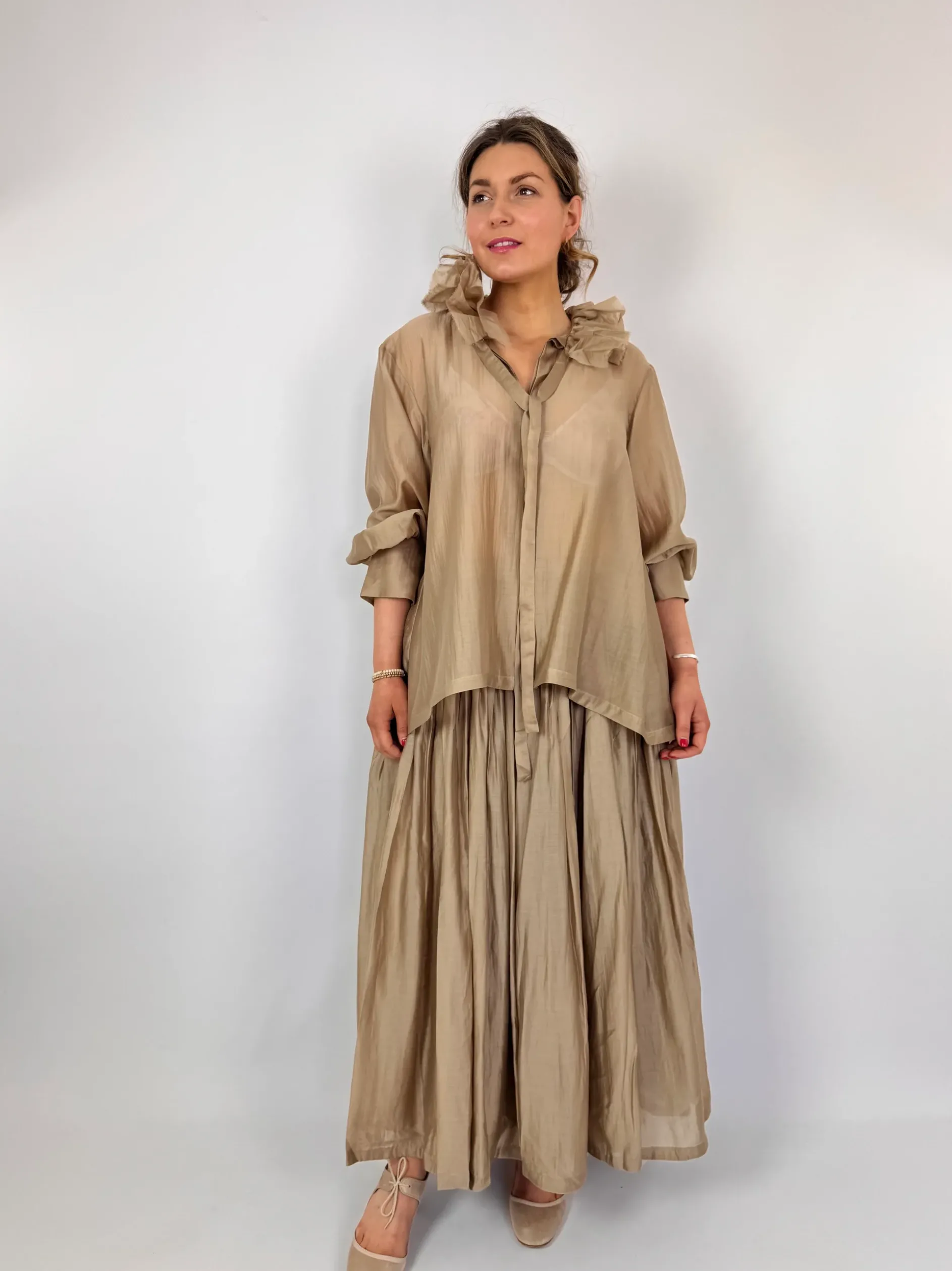 Les Filles d'Ailleurs 626 Skirt Gold