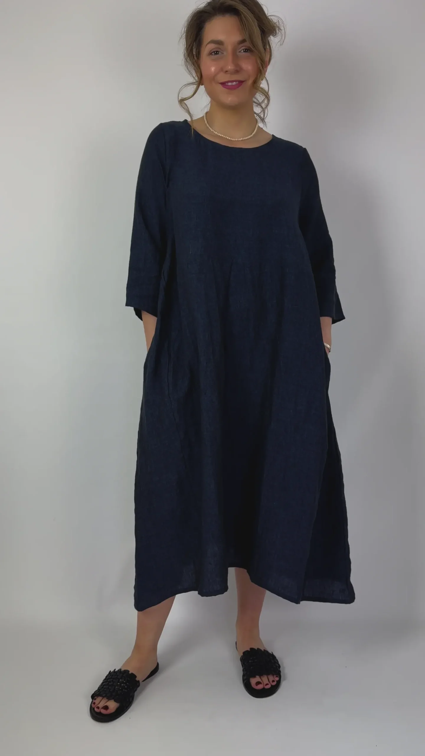 Mama b Rothko A Dress Blue