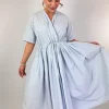 Manuelle Guibal 6788 Iyo Wrap Dress Moonish