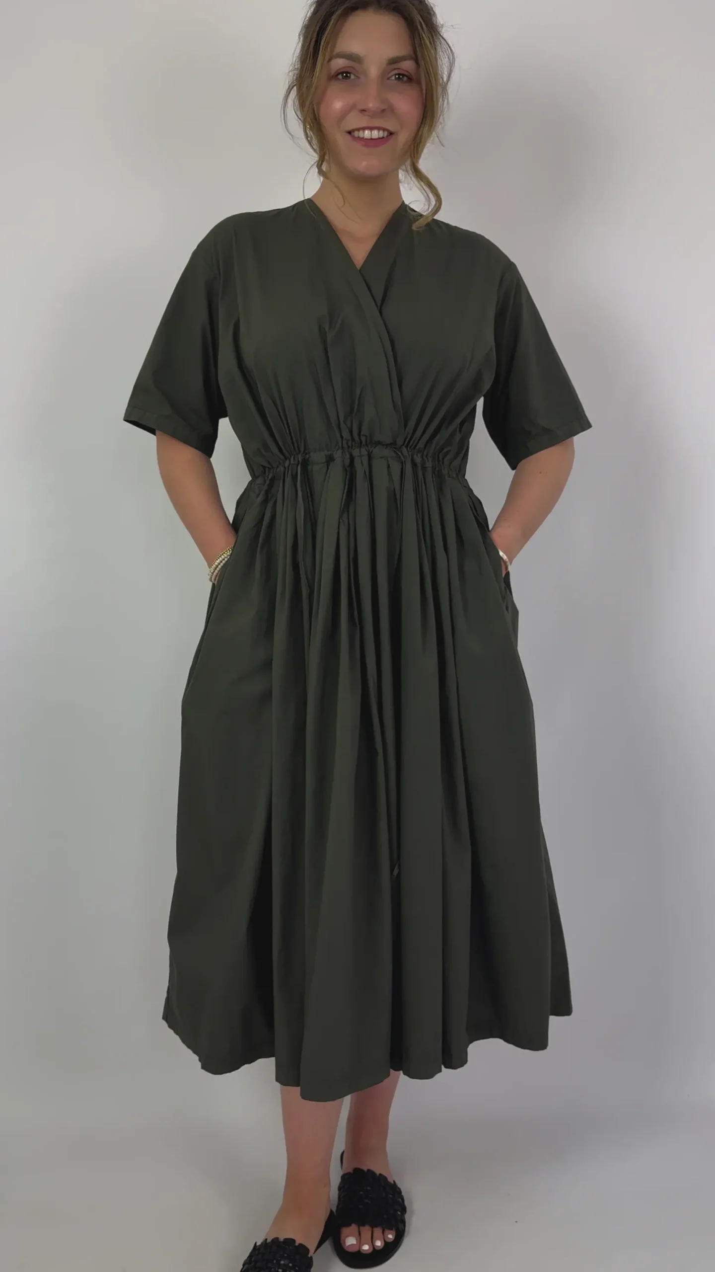 Manuelle Guibal 6788 Iyo Wrap Dress Grey