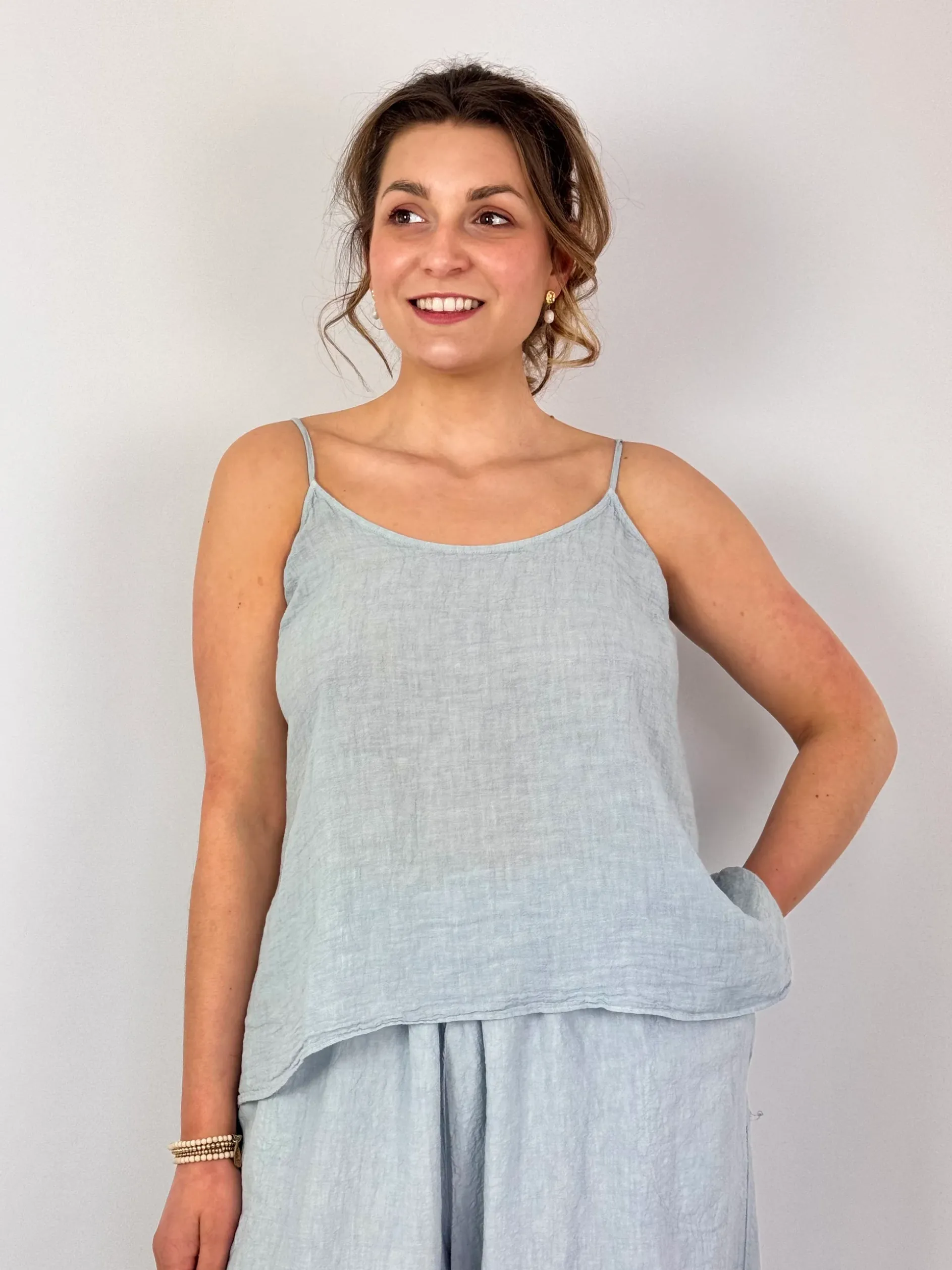 Manuelle Guibal 6834 Yilin Cami Blouse Moonish