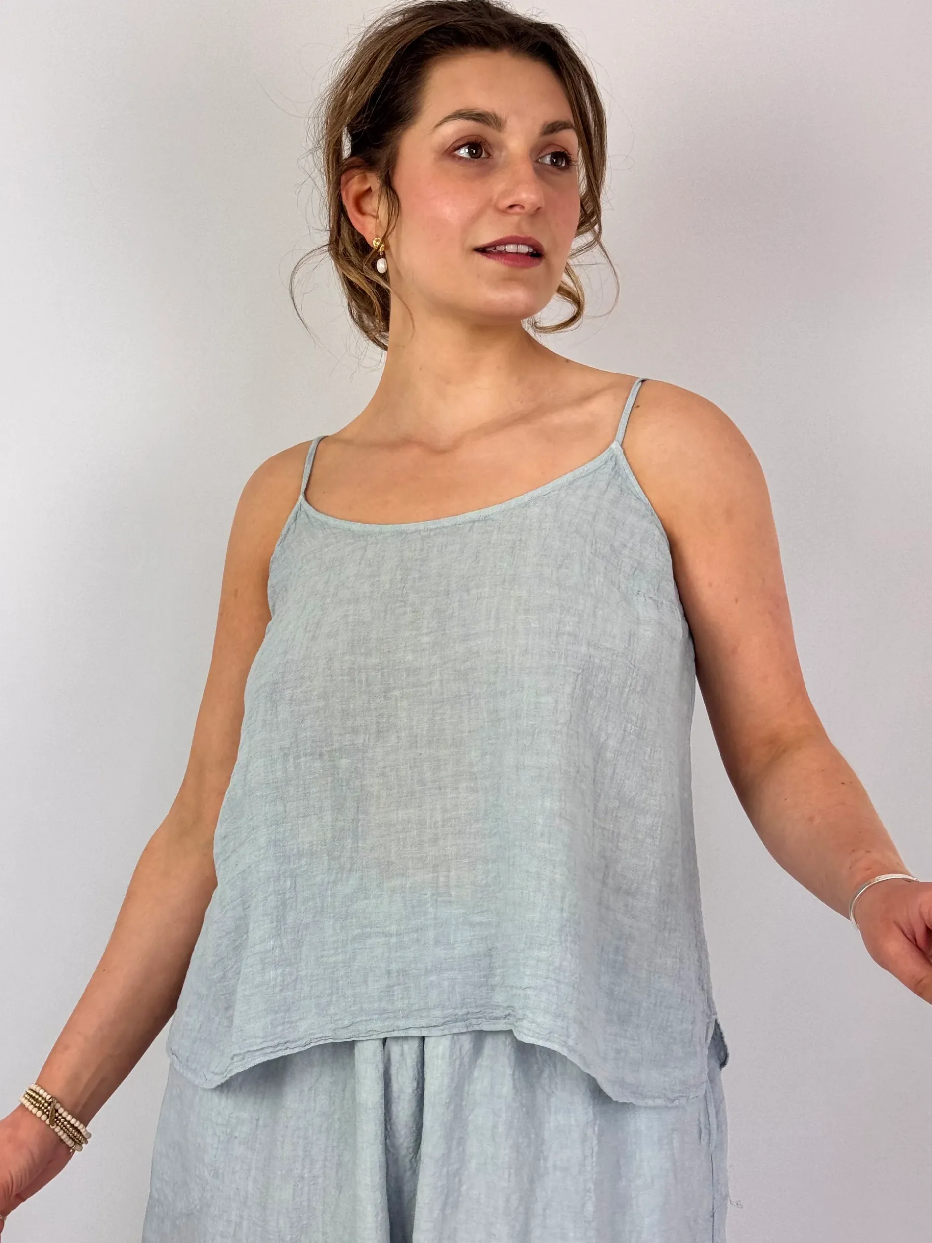 Manuelle Guibal 6834 Yilin Cami Blouse Moonish