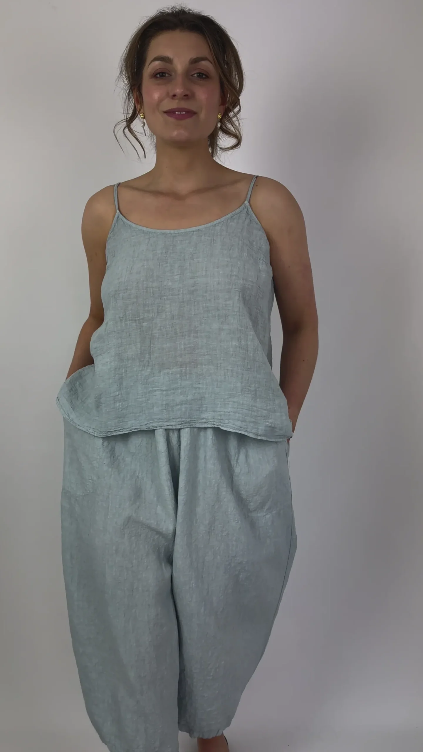 Manuelle Guibal 6834 Yilin Cami Blouse Moonish