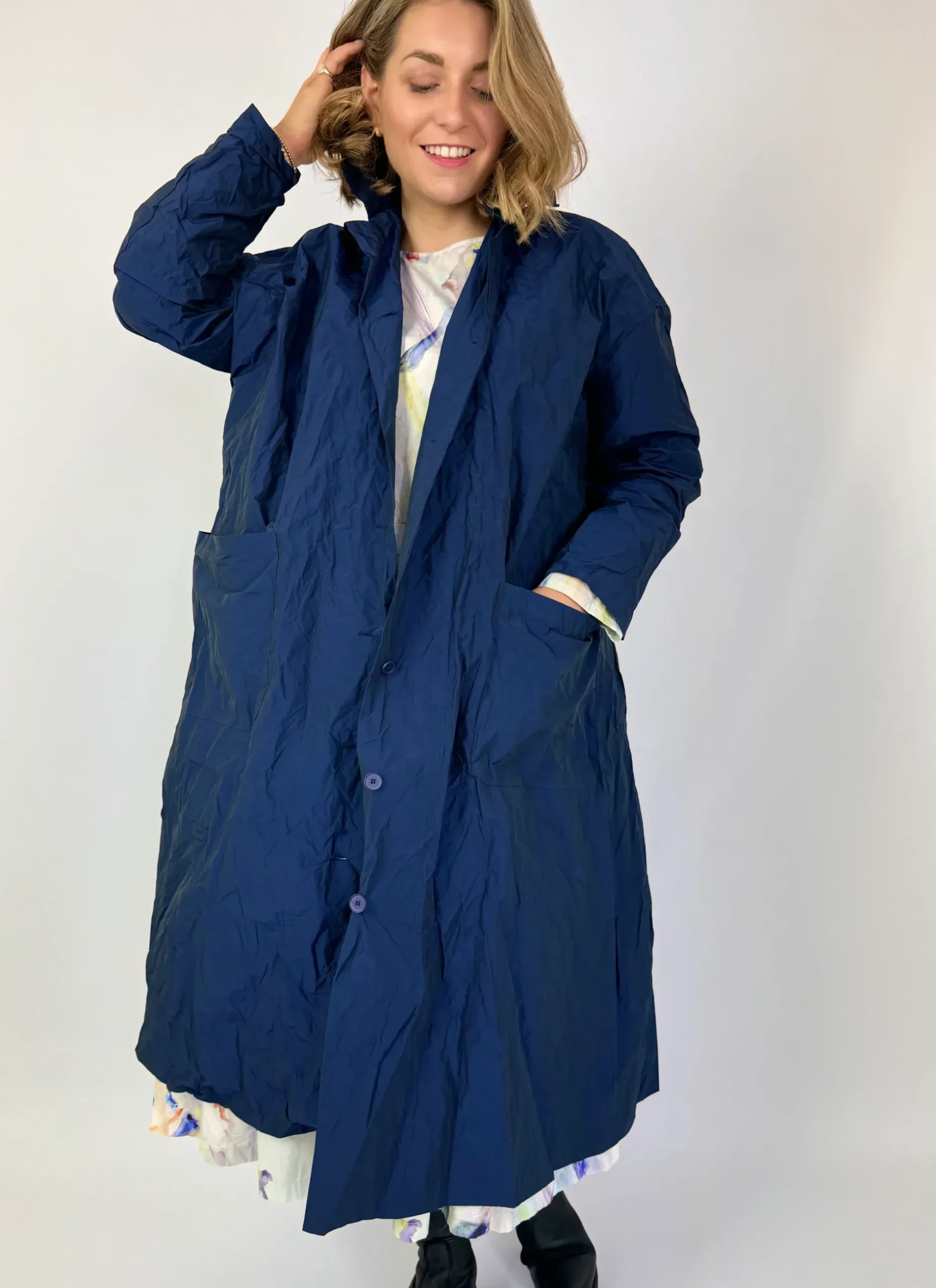 Manuelle Guibal Mystic Trench Coat Oceanic
