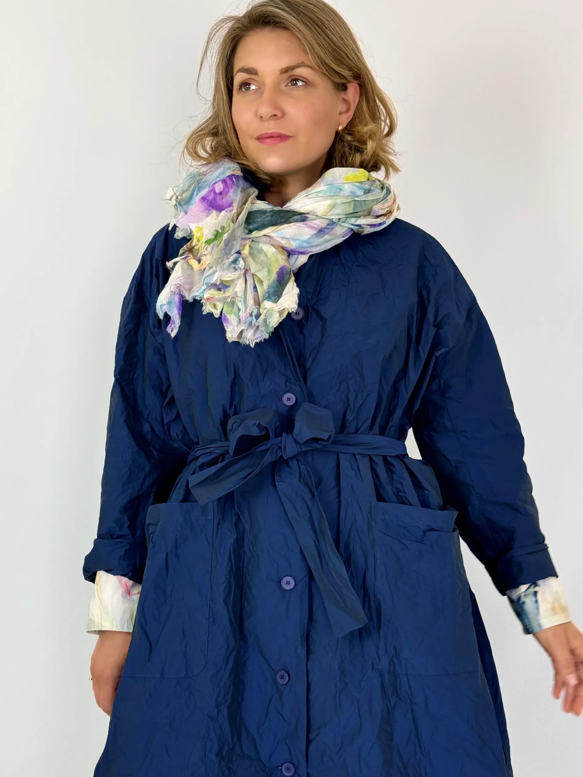 Manuelle Guibal Mystic Trench Coat Oceanic