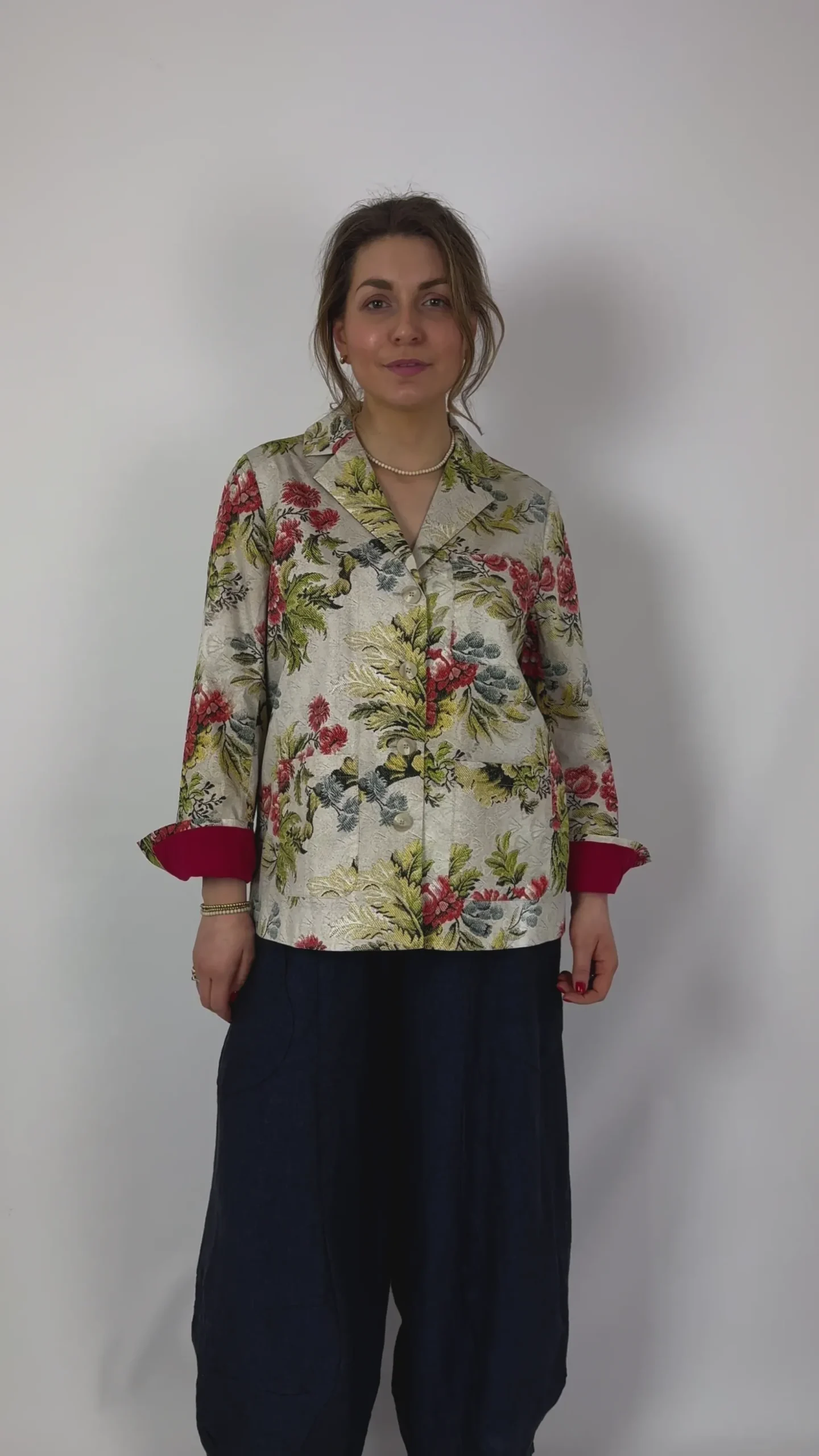 Tapis Noir Becca Blazer Peach