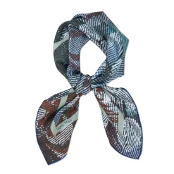 Tapis Noir Classical Blue Tapestry Scarf