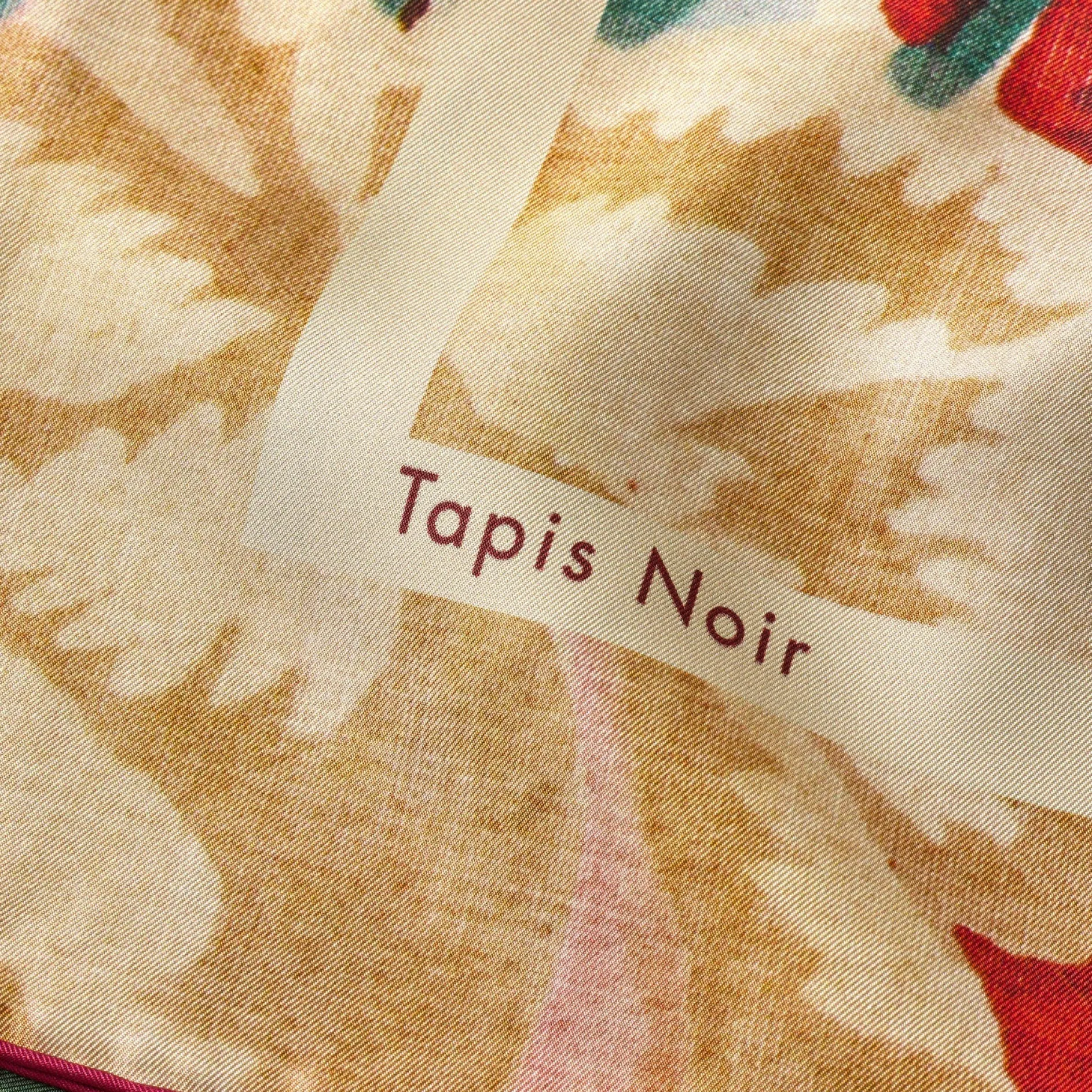 Tapis Noir Classical Multicolour Flower Scarf